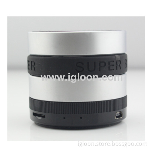 Bluetooth Speaker Aluminum Housing Tf Card Slot Bass Function
